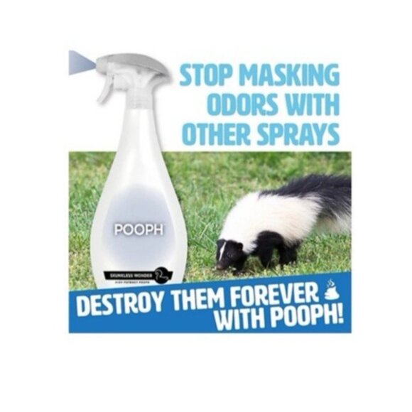 POOPH Skunkless Wonder Get Rid of Pet Skunk Smell Odor Eliminator 32 oz New Safe - Picture 8 of 10